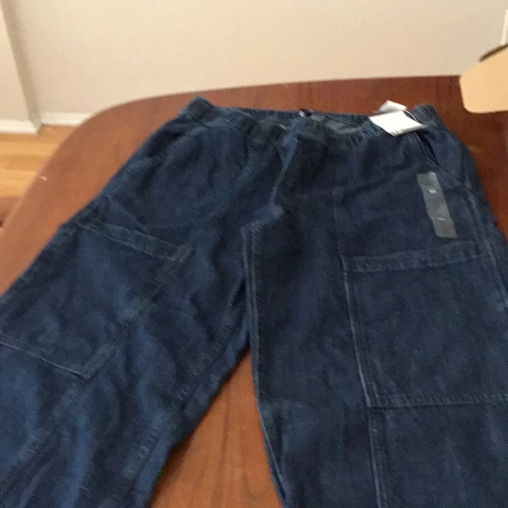 GAP Women's Dark Blue Wide Leg Jeans - Picture 2 of 5